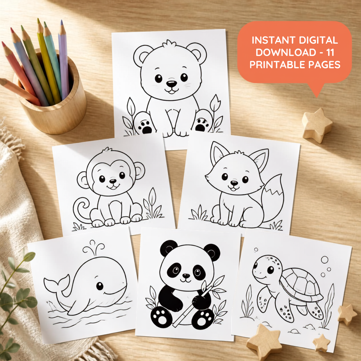 Animal Colouring Book for Toddlers | Little Explorers Pack